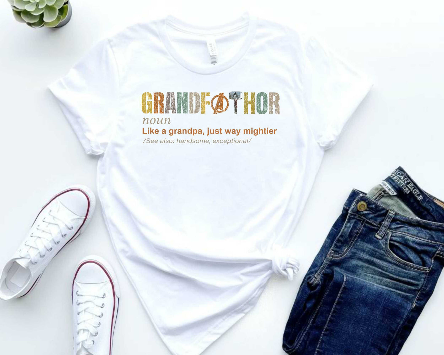 Grandfathor Definition T-Shirt, Grandpa Fathers Day Gift