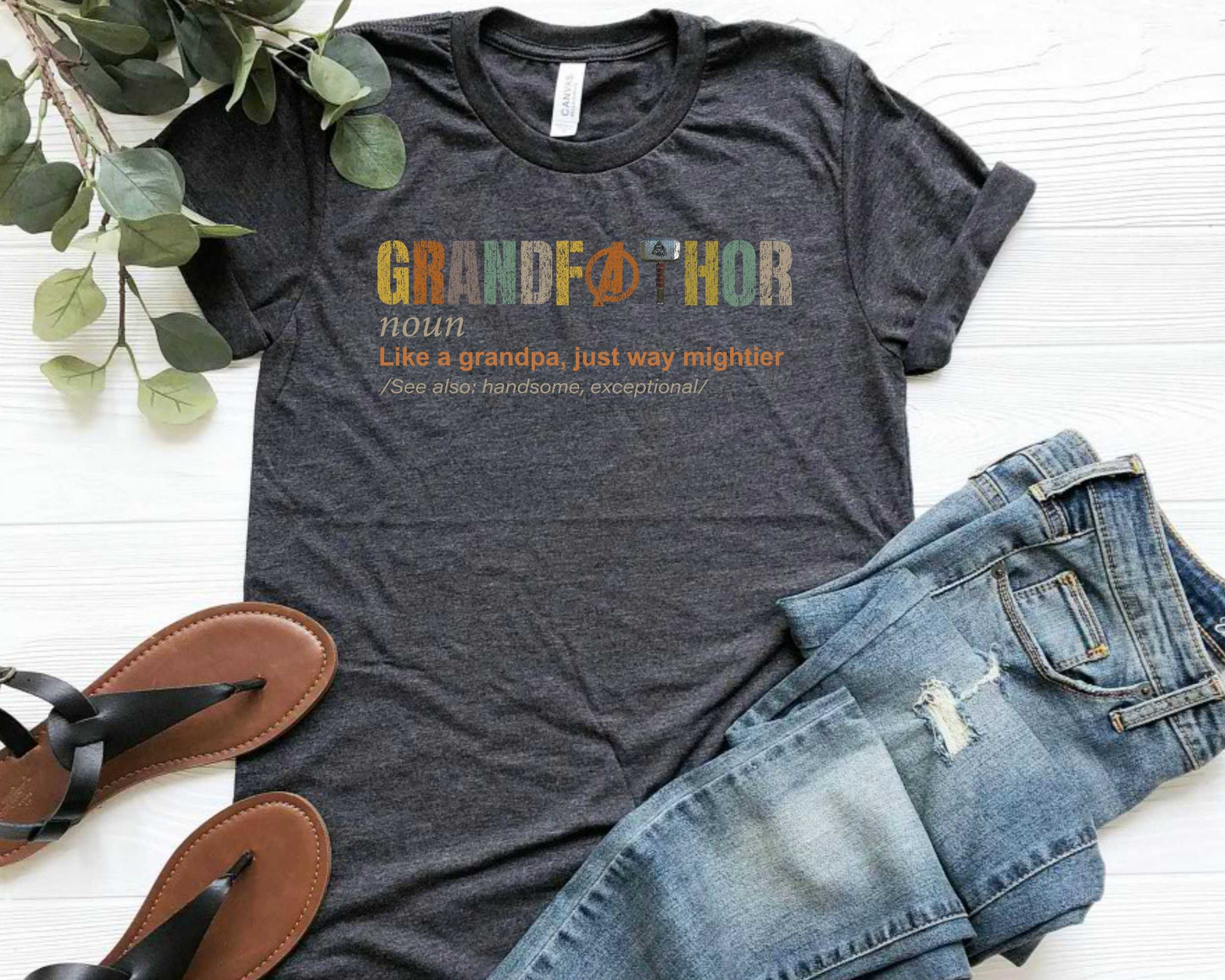 Grandfathor Definition T-Shirt, Grandpa Fathers Day Gift