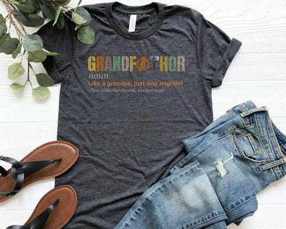 Grandfathor Definition T-Shirt, Grandpa Fathers Day Gift