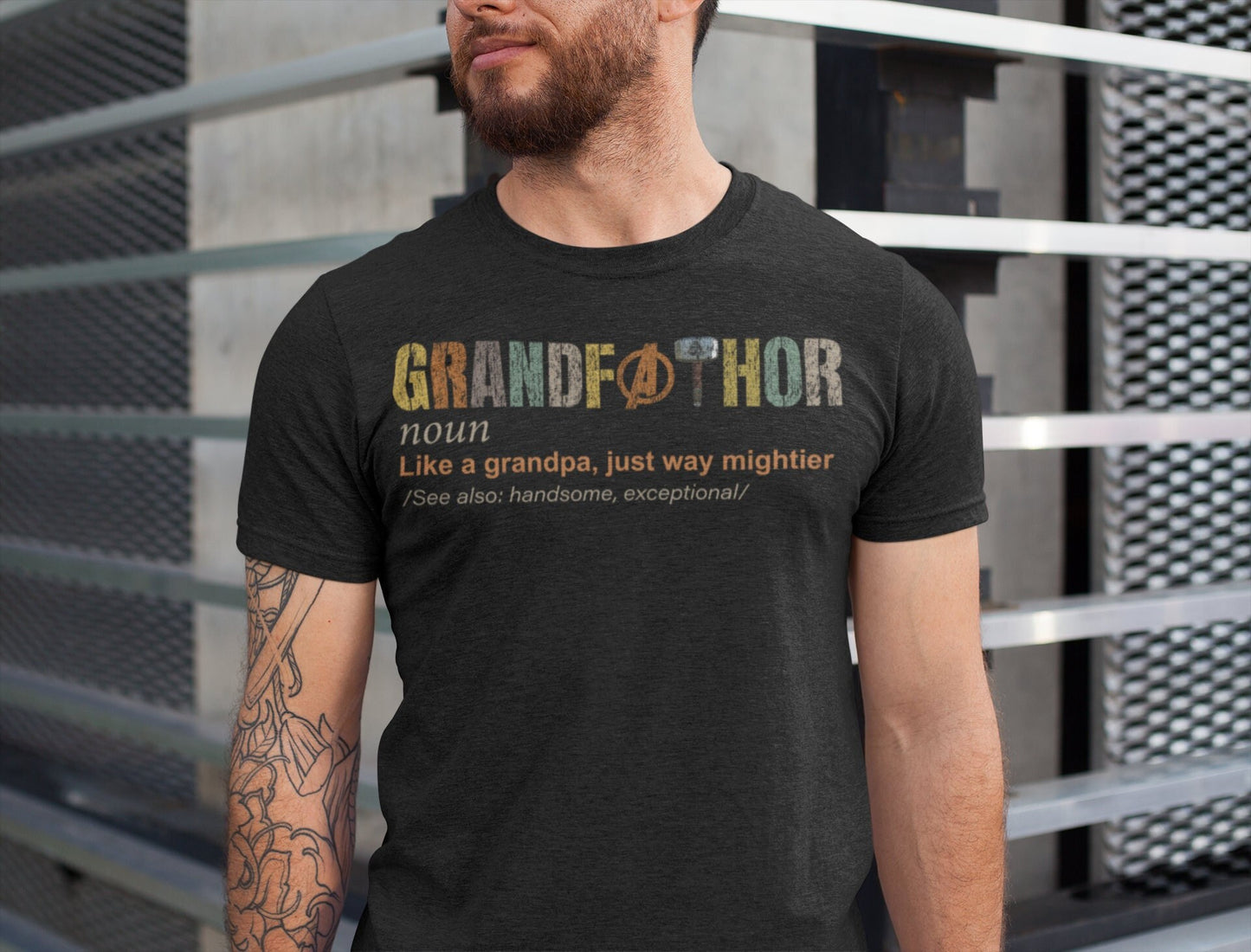 Grandfathor Definition T-Shirt, Grandpa Fathers Day Gift