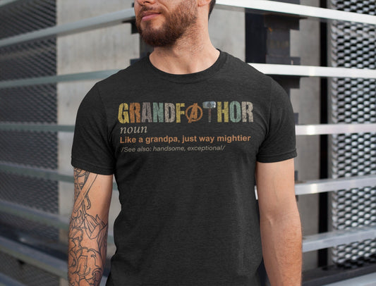 Grandfathor Definition T-Shirt, Grandpa Fathers Day Gift