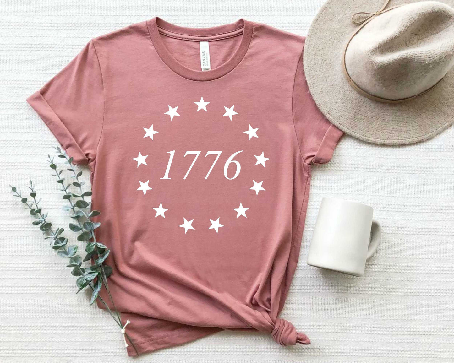 1776 American Independence T-Shirt: 13 Stars Design