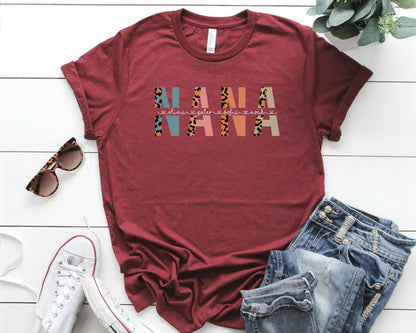 Custom Nana T-Shirt with Grandkids Names