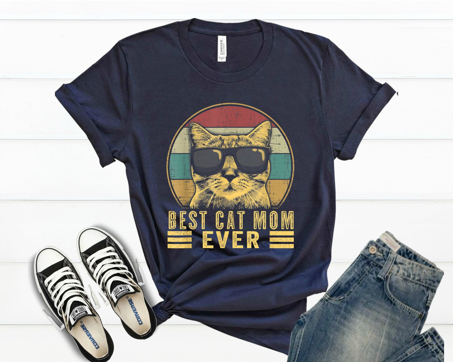 Funny Cat Mom T-Shirt, Cat Lady Gift