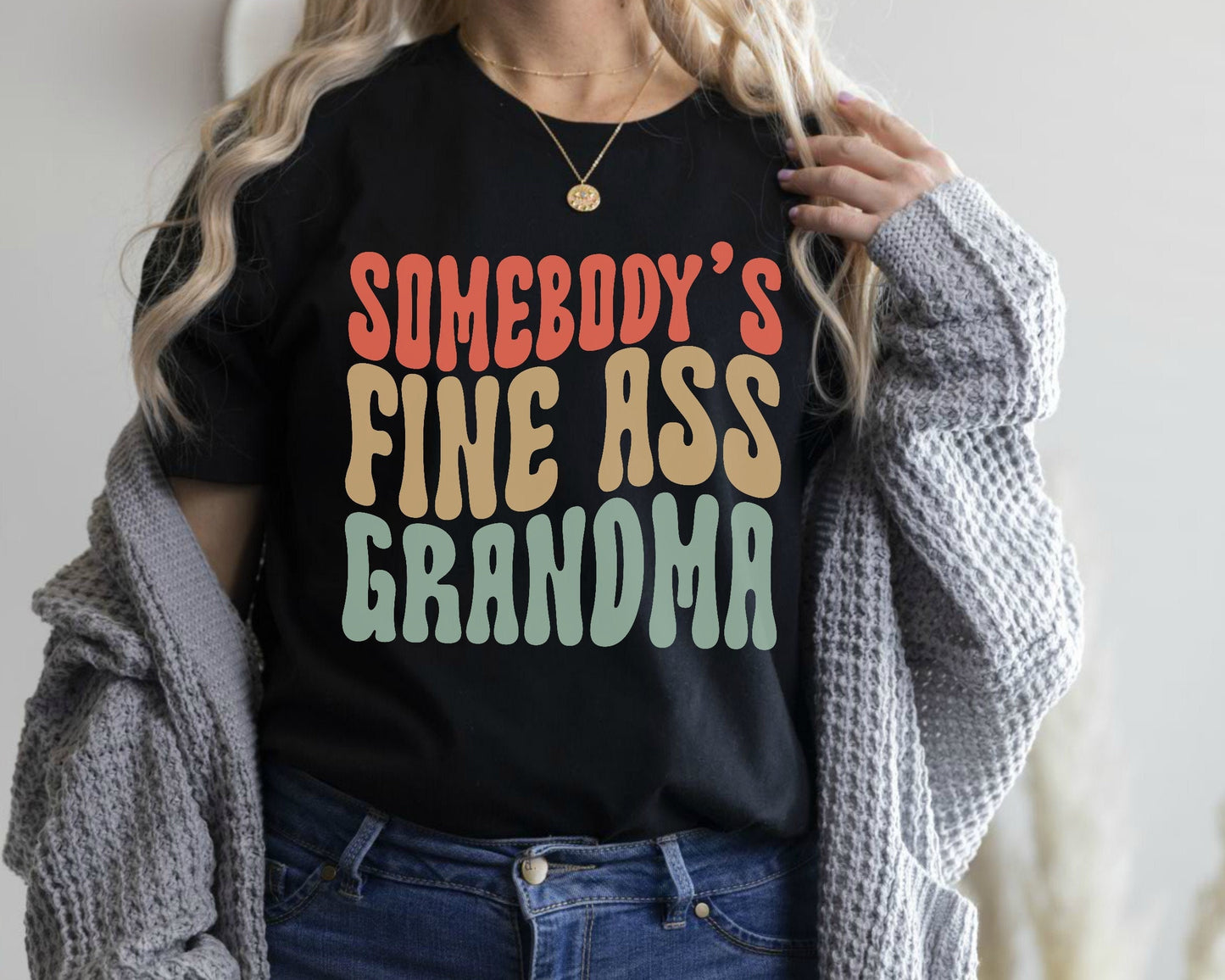 Funny Grandma Shirt, Somebody's Fine Ass Grandma Shirt Gift for Grandma, Gift for Grandmother Fine Ass Tee Shirt