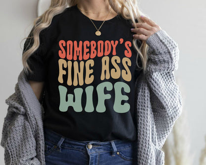 Funny Wife T-Shirt: Retro Boho Wifey Gift