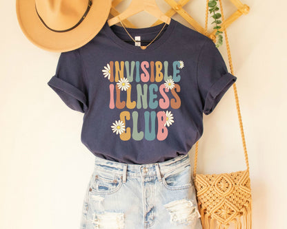 Invisible Illness Club T-Shirt: Disability Awareness, Chronic Pain