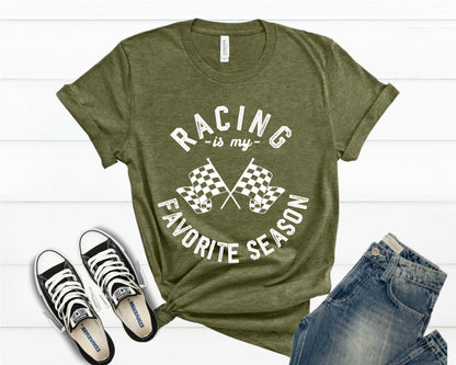 Racing Season T-Shirt: Race Wife Gift, Funny Mom Shirt