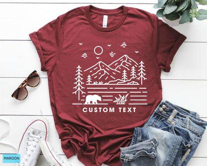 Custom Camping Shirt: Adventure Hiking Family Travel Shirt