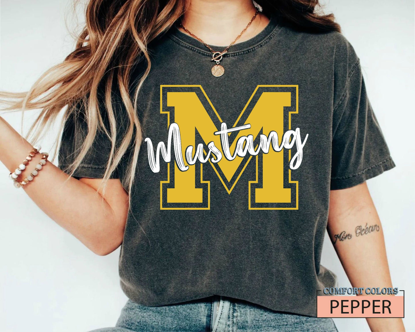 Custom School Mascot Shirt: Comfort Colors Team Spirit Tee