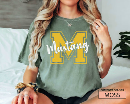 Custom School Mascot Shirt: Comfort Colors Team Spirit Tee