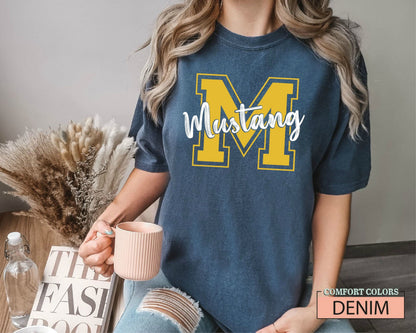 Custom School Mascot Shirt: Comfort Colors Team Spirit Tee