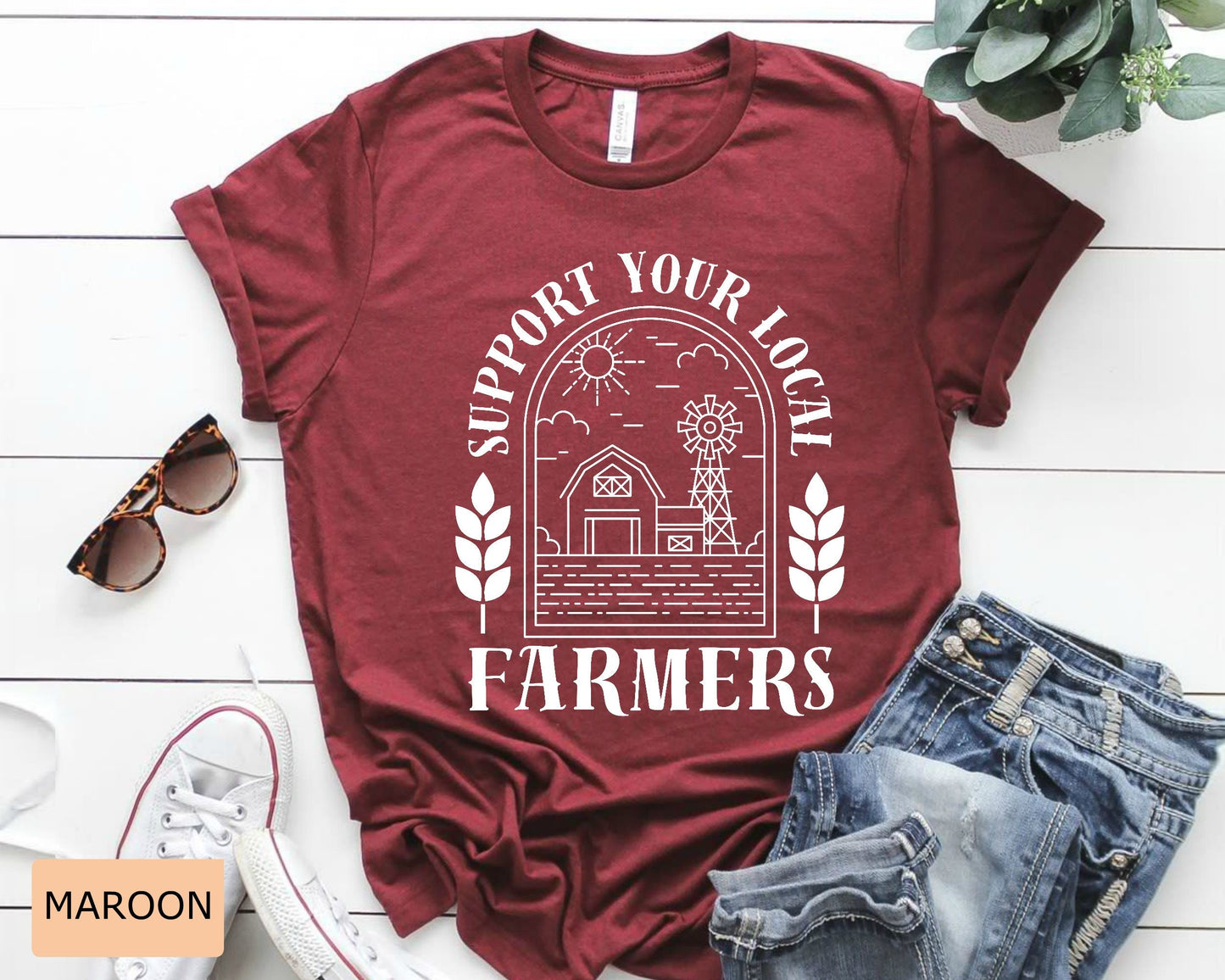 Support Local Farmers T-Shirt: Farm Life Pride Shirt
