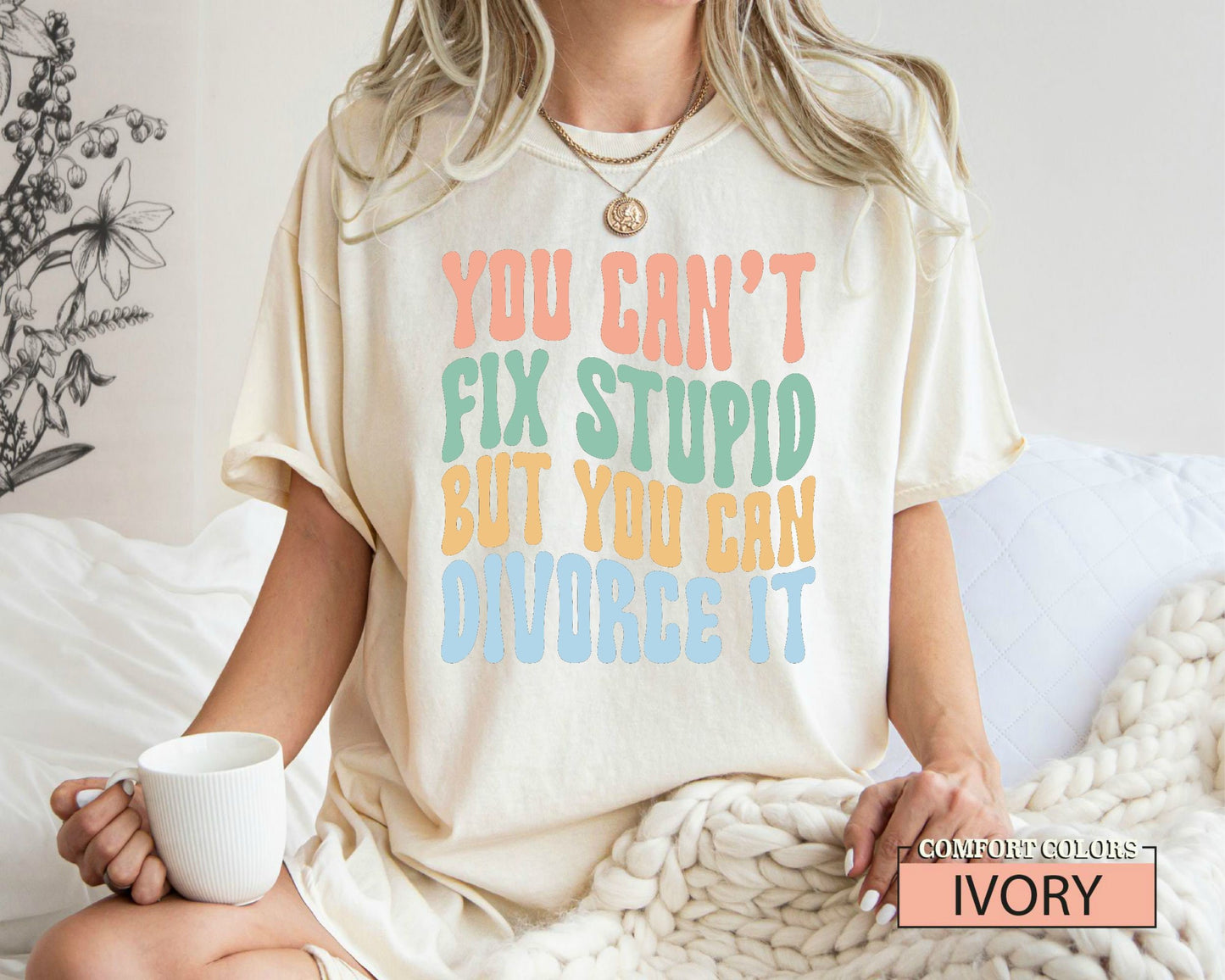 Funny Divorce Comfort Colors® Shirt: Ex Husband Gift