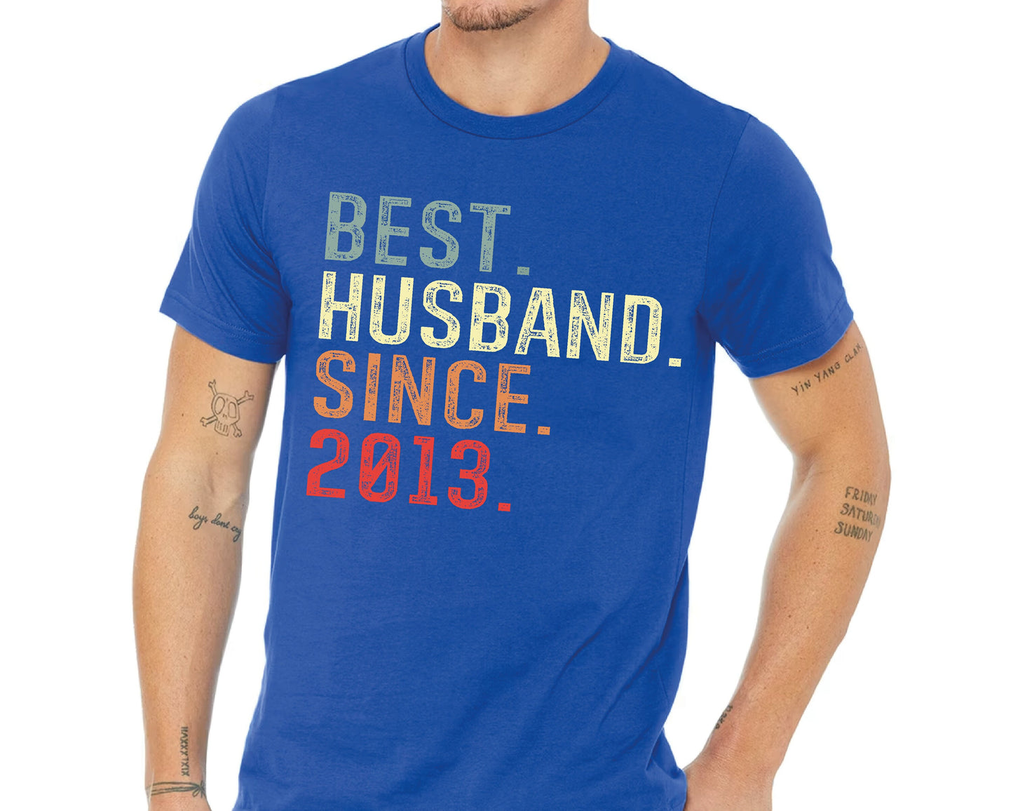 Best Husband Since 2016 Shirt, Custom 10th Wedding Anniversary Gift for Him