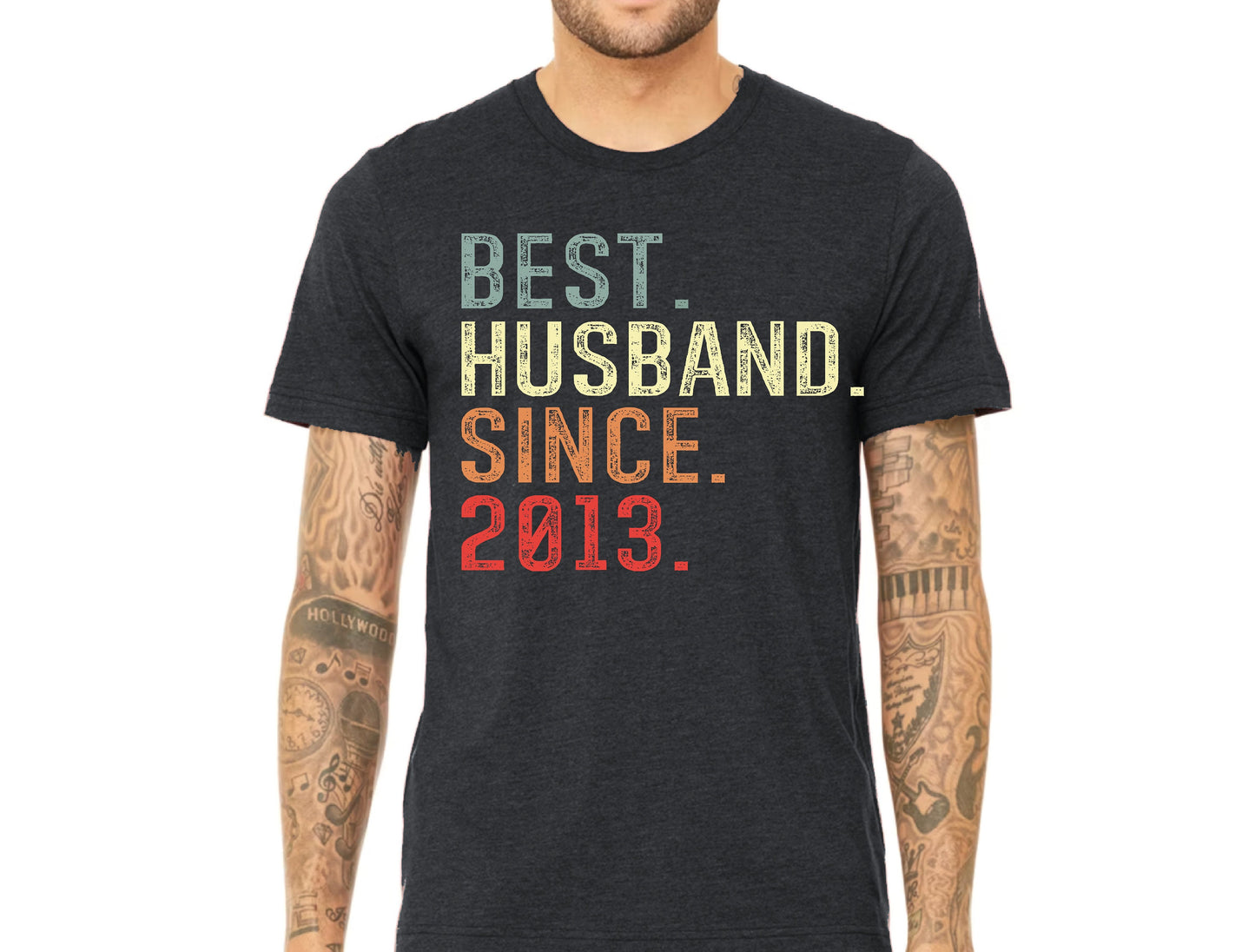 Best Husband Since 2016 Shirt, Custom 10th Wedding Anniversary Gift for Him
