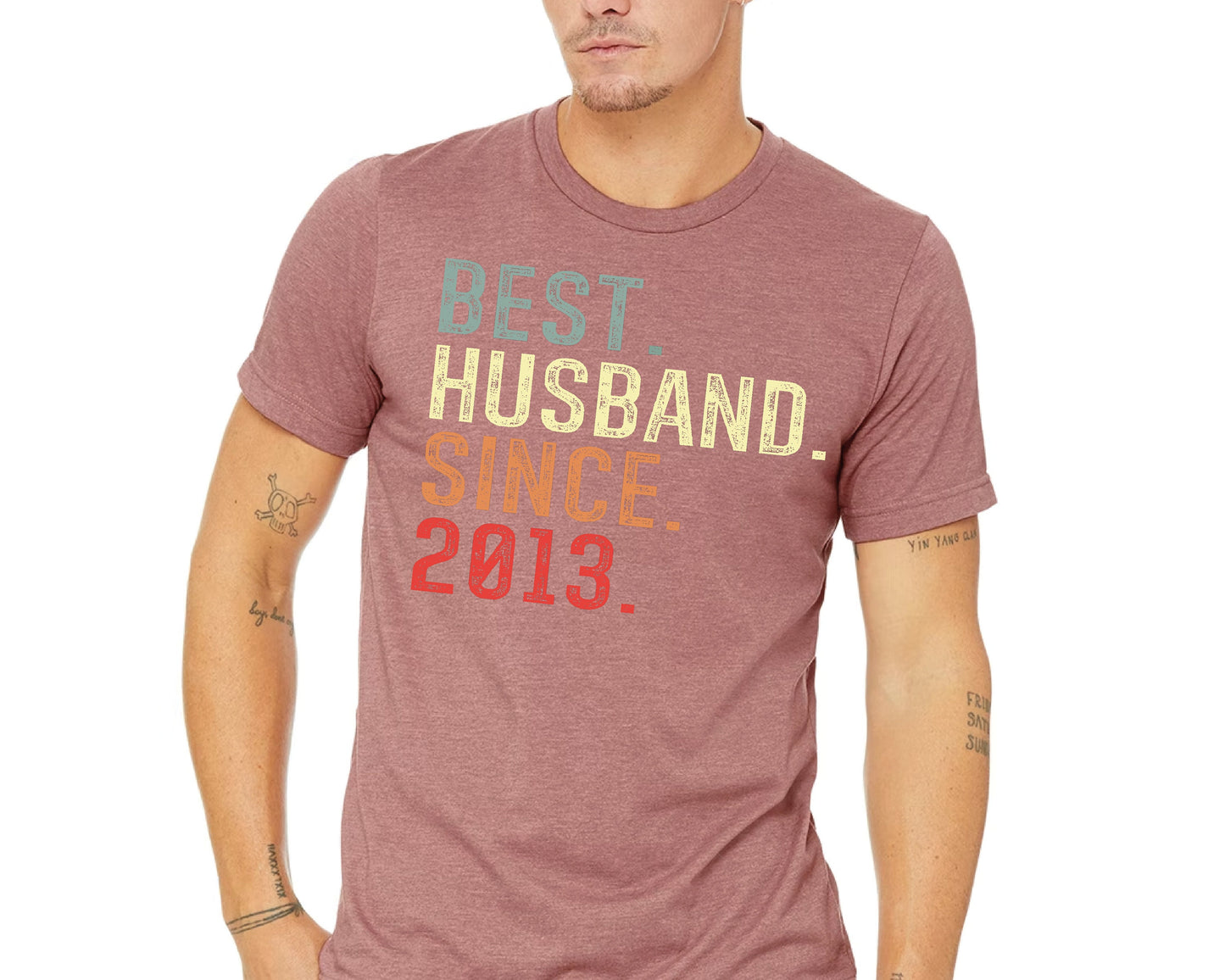 Best Husband Since 2016 Shirt, Custom 10th Wedding Anniversary Gift for Him
