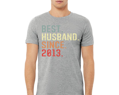 Best Husband Since 2016 Shirt, Custom 10th Wedding Anniversary Gift for Him