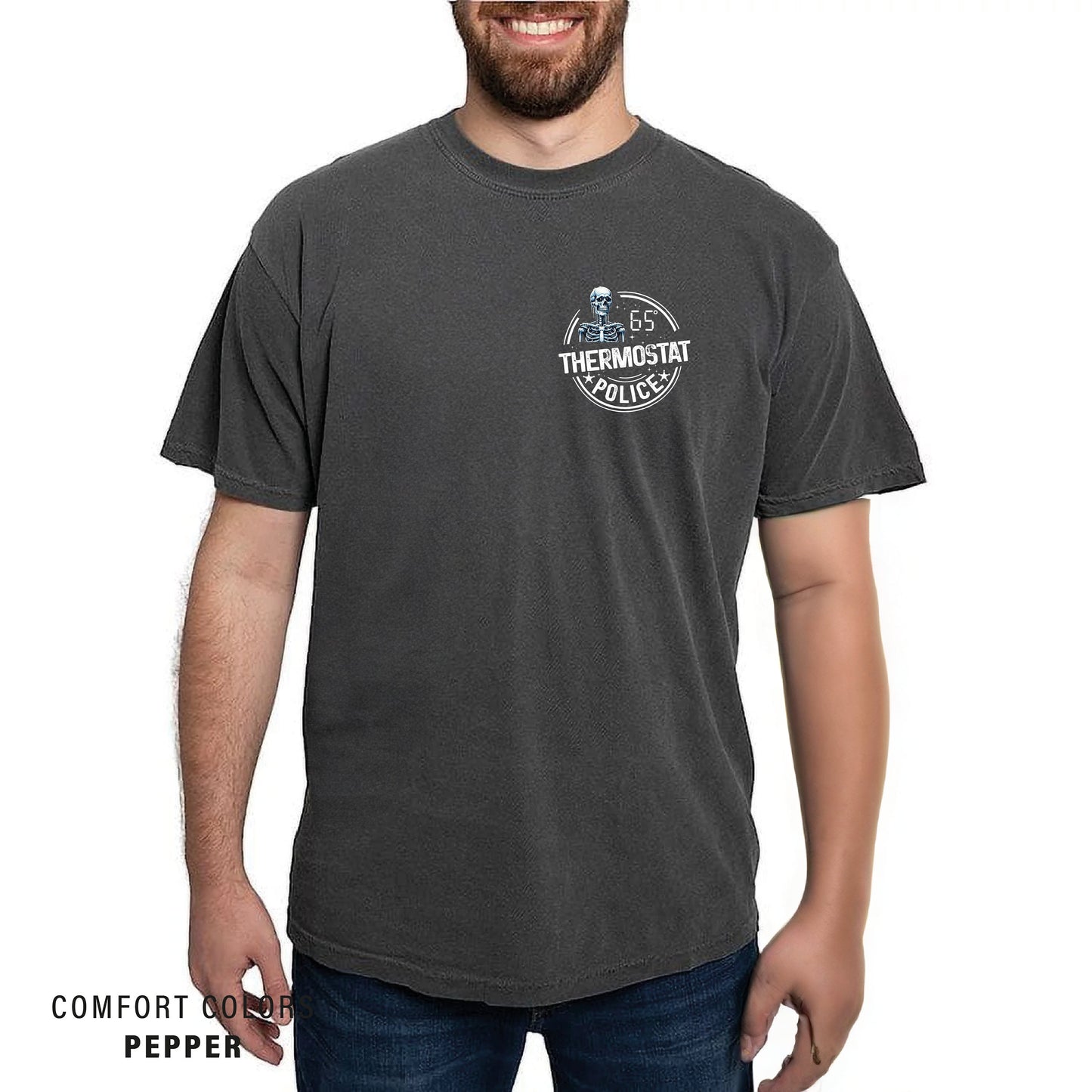 Funny Dad T-Shirt: Thermostat Police Comfort Colors Tee