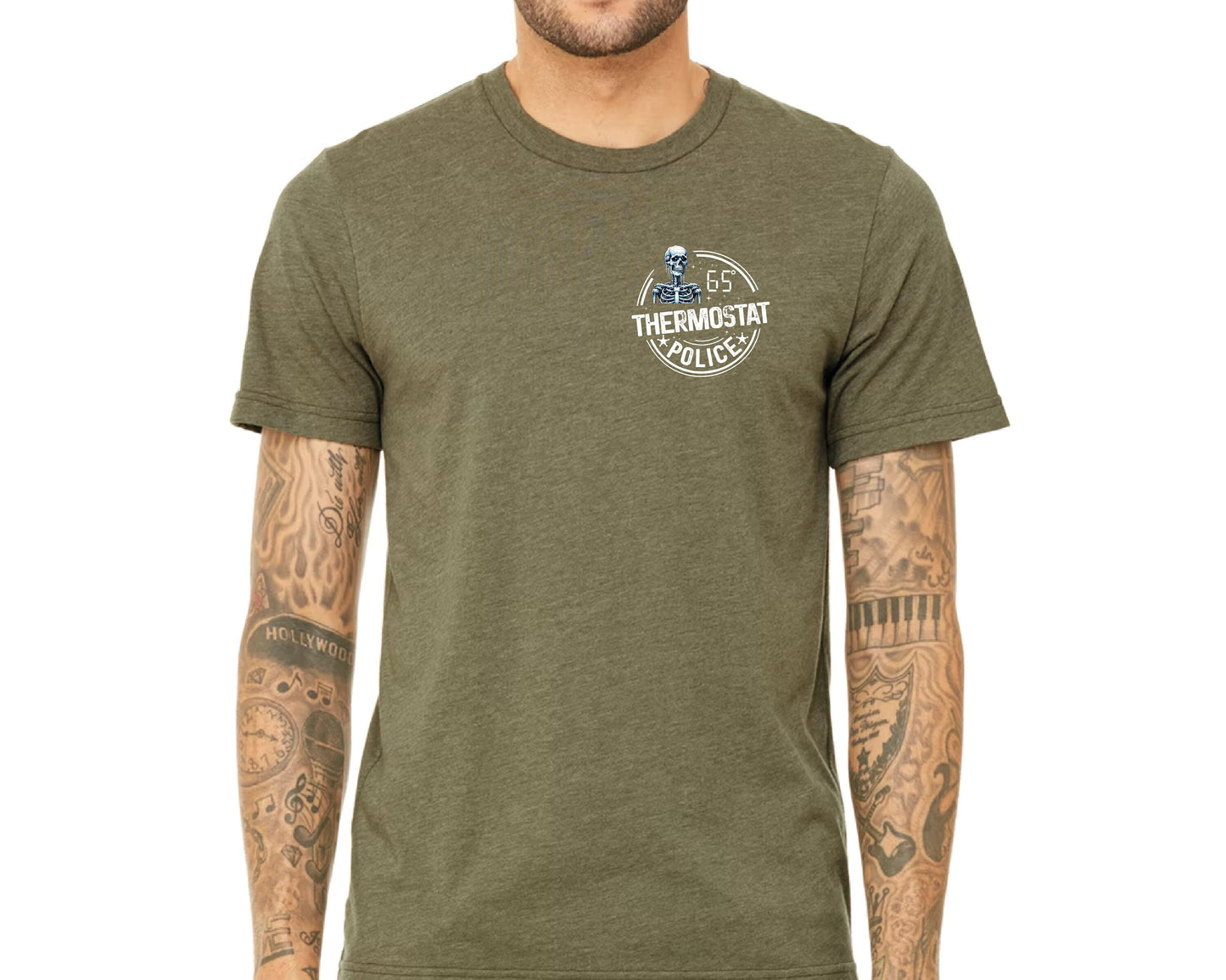 Funny Dad T-Shirt: Thermostat Police Comfort Colors Tee