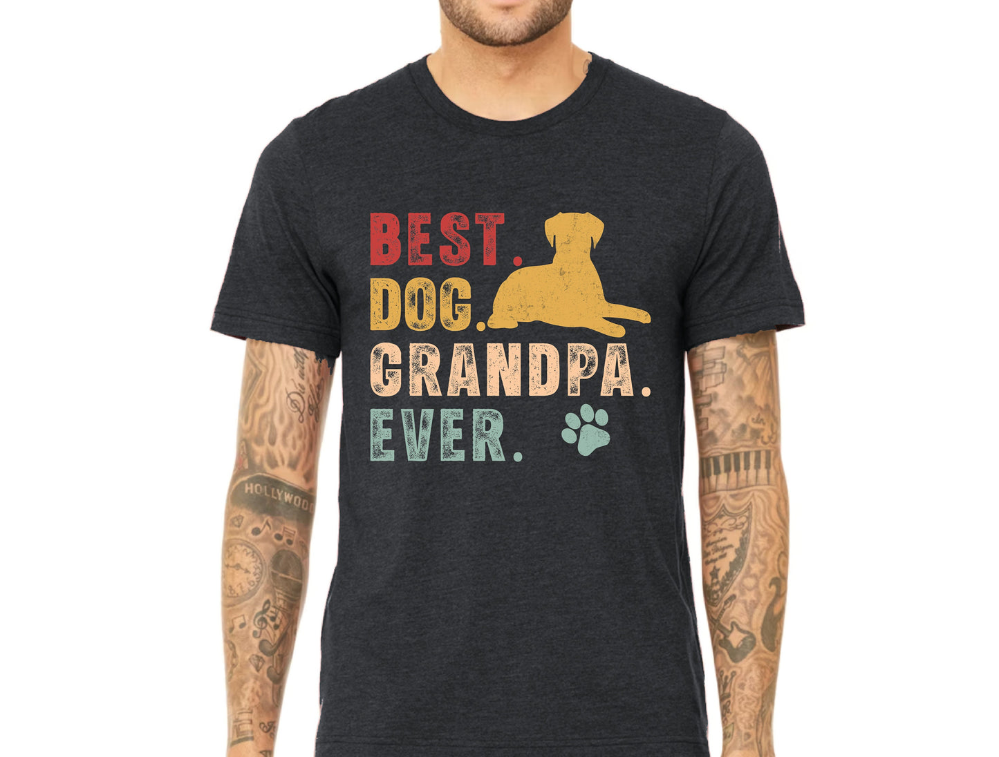 Funny Dog Grandpa Comfort Colors T-Shirt: Dog Lover Gift