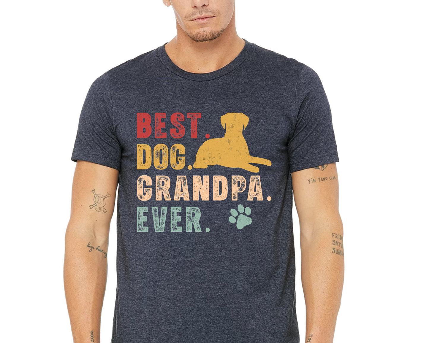Funny Dog Grandpa Comfort Colors T-Shirt: Dog Lover Gift