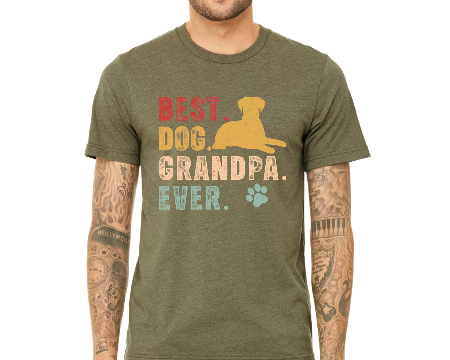 Funny Dog Grandpa Comfort Colors T-Shirt: Dog Lover Gift