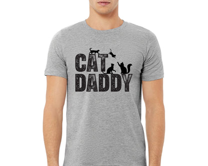 Comfort Colors Cat Daddy T-Shirt - Funny Cat Dad Gift