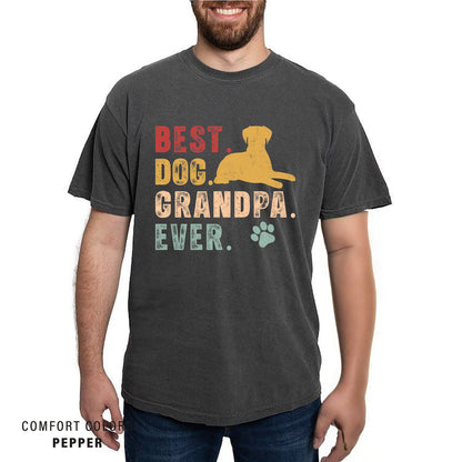 Funny Dog Grandpa Comfort Colors T-Shirt: Dog Lover Gift