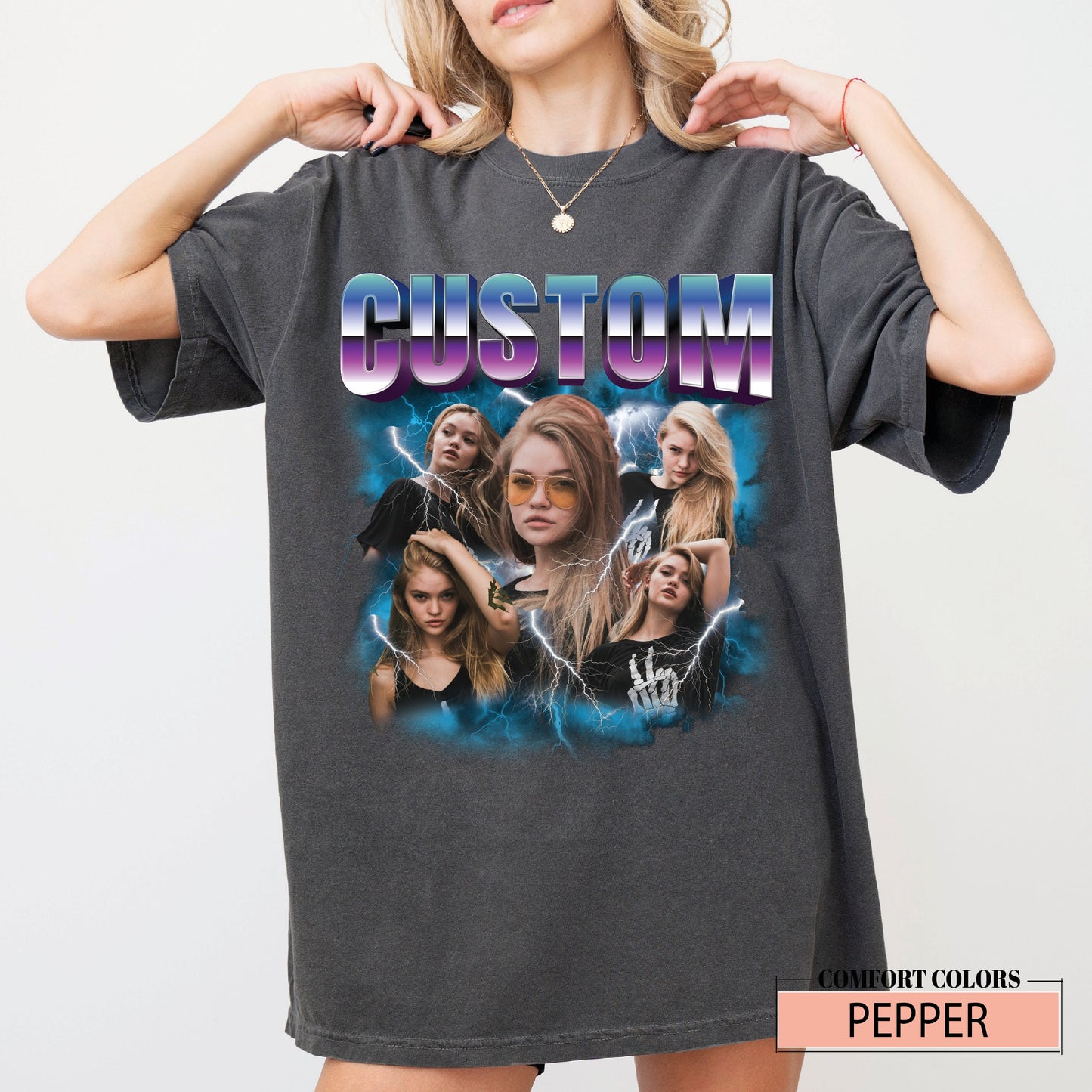 Personalized Bootleg Rap Shirt: Custom Retro Photo T-Shirt