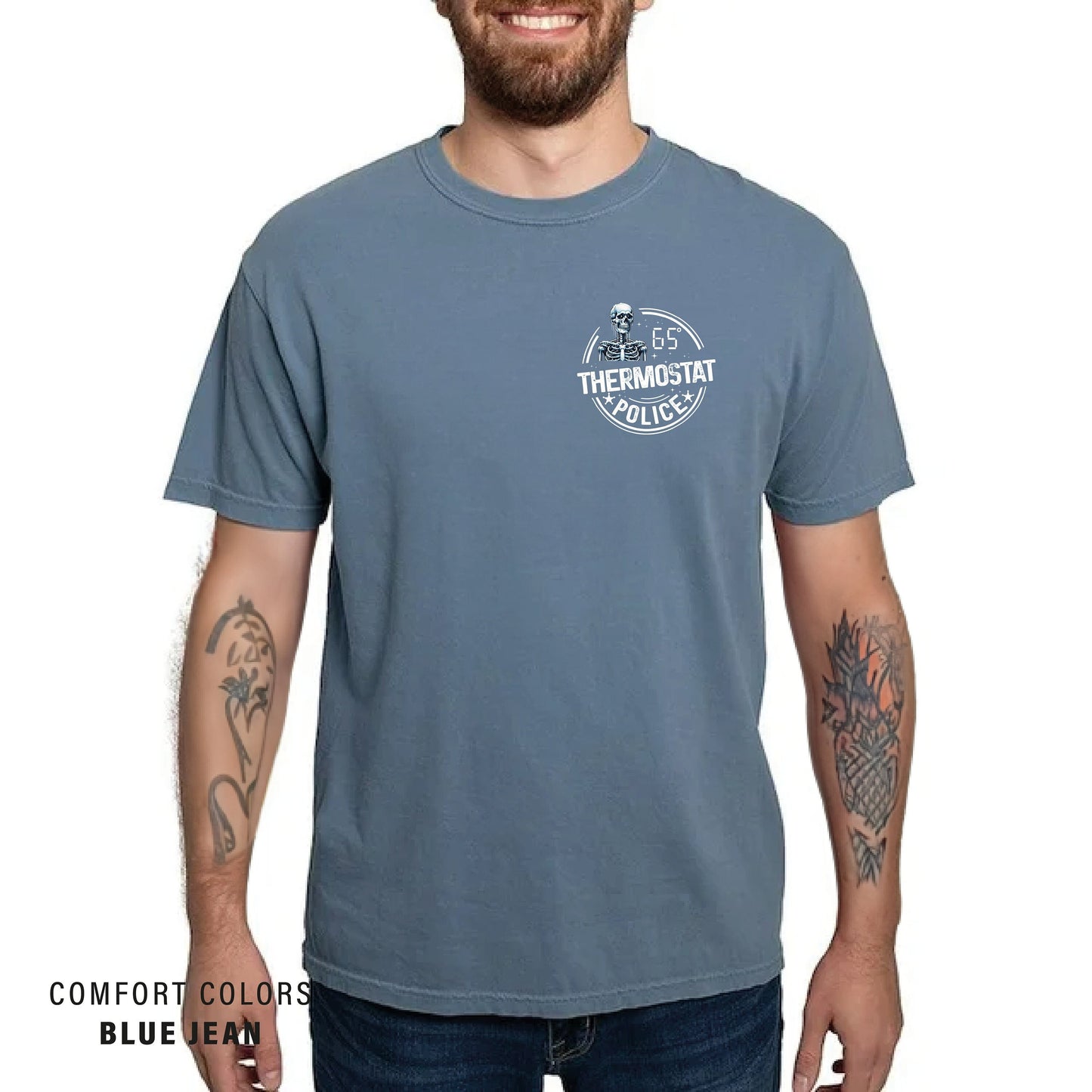 Funny Dad T-Shirt: Thermostat Police Comfort Colors Tee