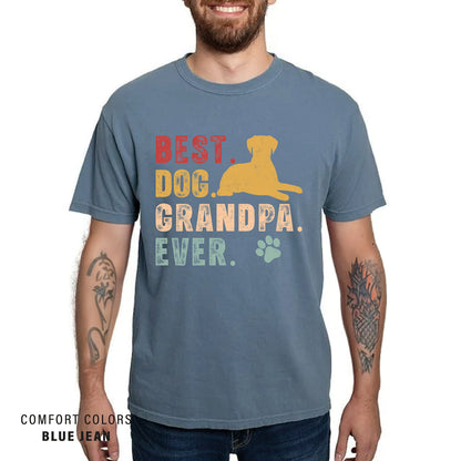 Funny Dog Grandpa Comfort Colors T-Shirt: Dog Lover Gift