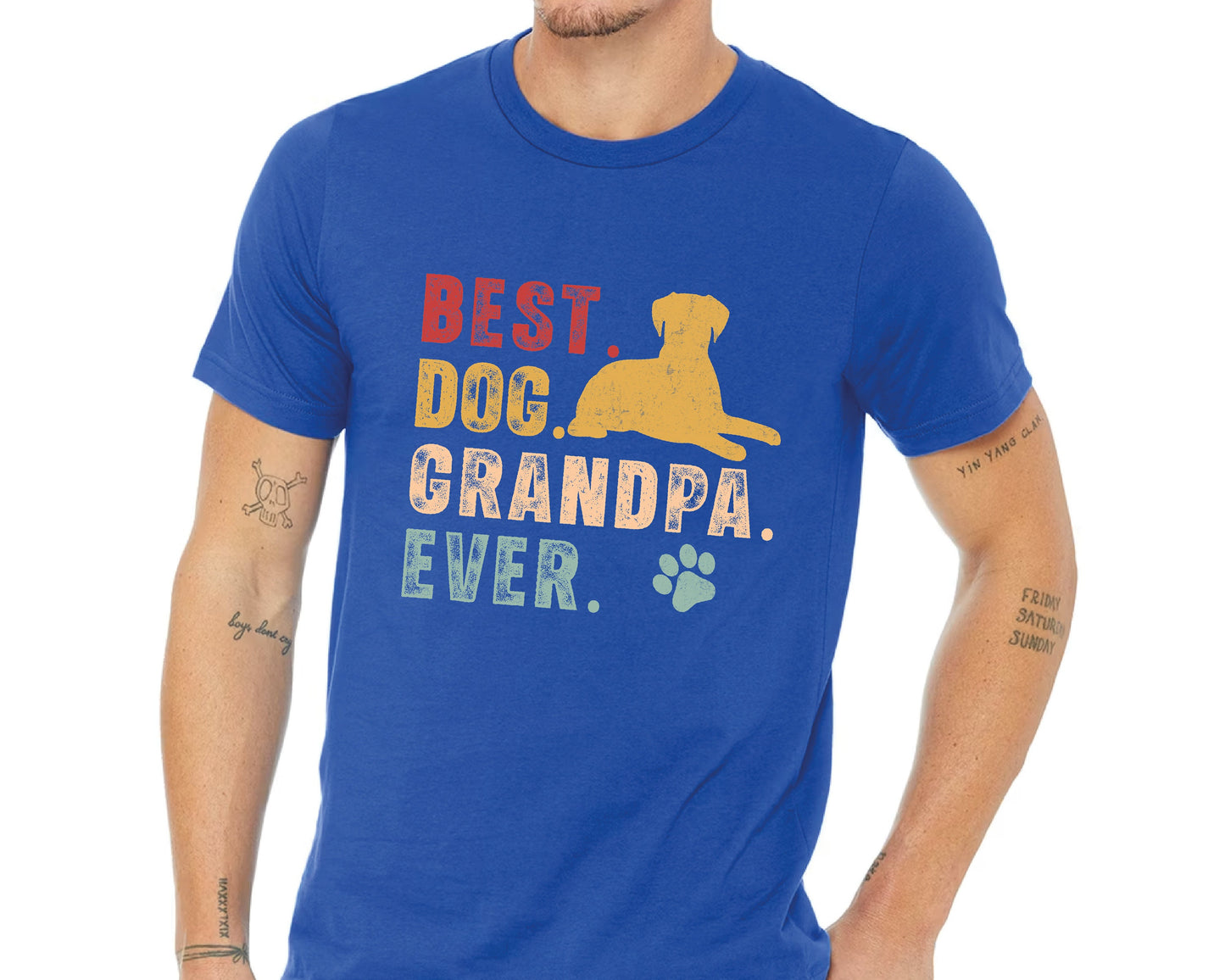 Funny Dog Grandpa Comfort Colors T-Shirt: Dog Lover Gift