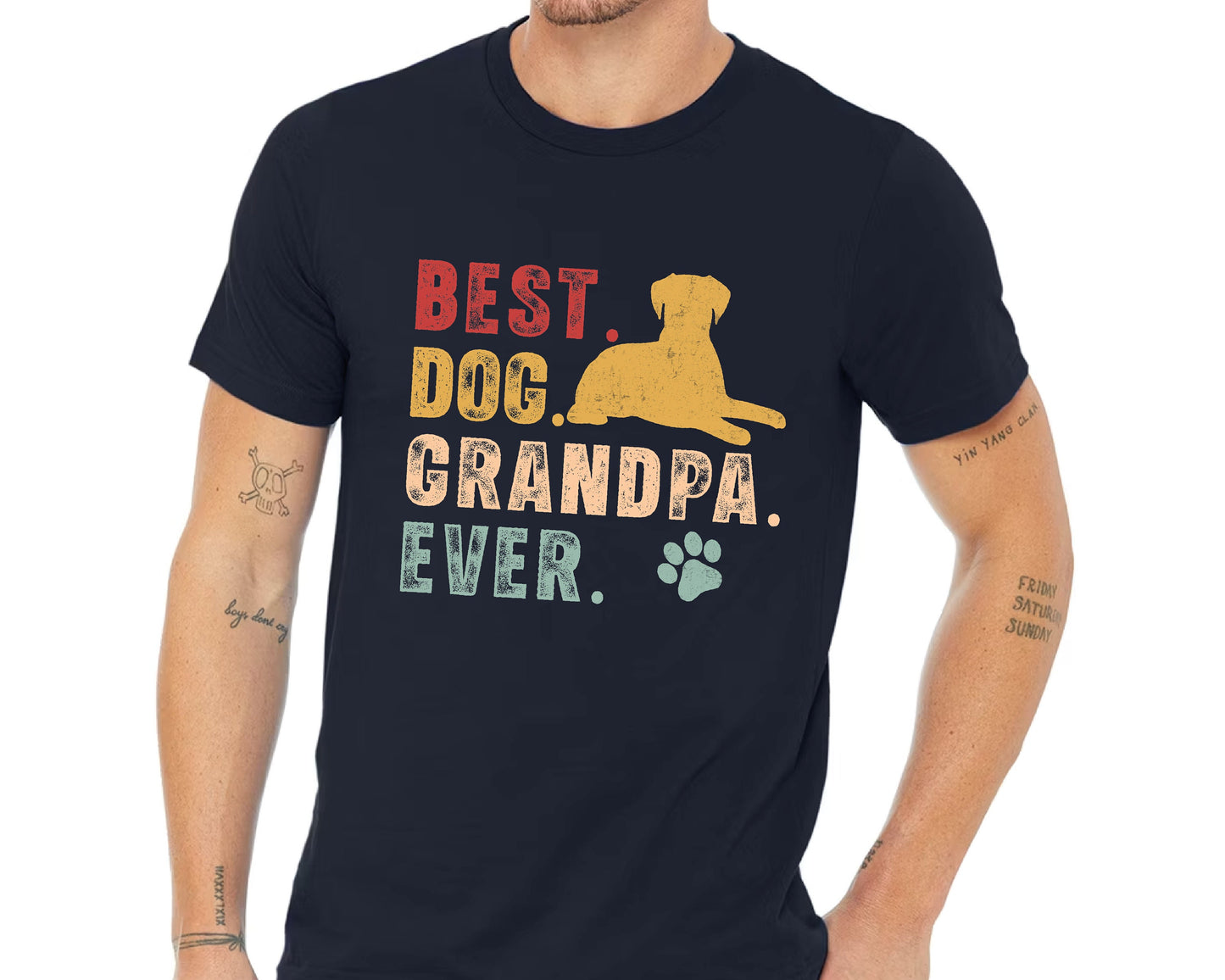 Funny Dog Grandpa Comfort Colors T-Shirt: Dog Lover Gift