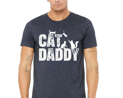 Comfort Colors Cat Daddy T-Shirt - Funny Cat Dad Gift
