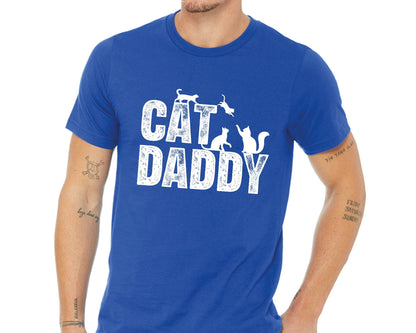 Comfort Colors Cat Daddy T-Shirt - Funny Cat Dad Gift