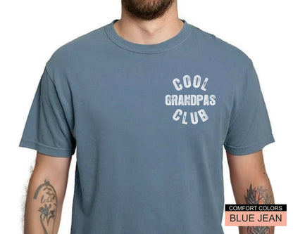 Cool Grandpas Club Shirt - Comfort Colors Best Grandpa T-Shirt - Grandfather Birthday Gift - Fathers Day Gift from Grandkids