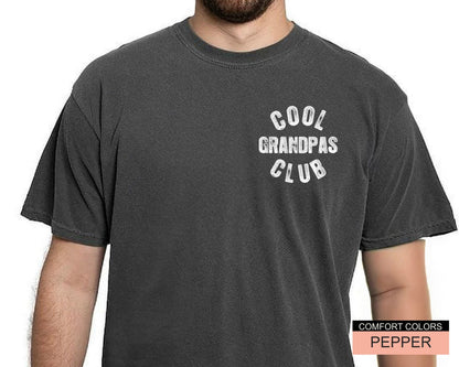 Cool Grandpas Club Shirt - Comfort Colors Best Grandpa T-Shirt - Grandfather Birthday Gift - Fathers Day Gift from Grandkids