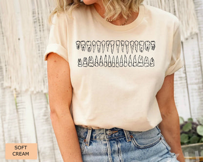 Dental Shirt: Types of Teeth - Dentist, Hygienist, Assistant Gift