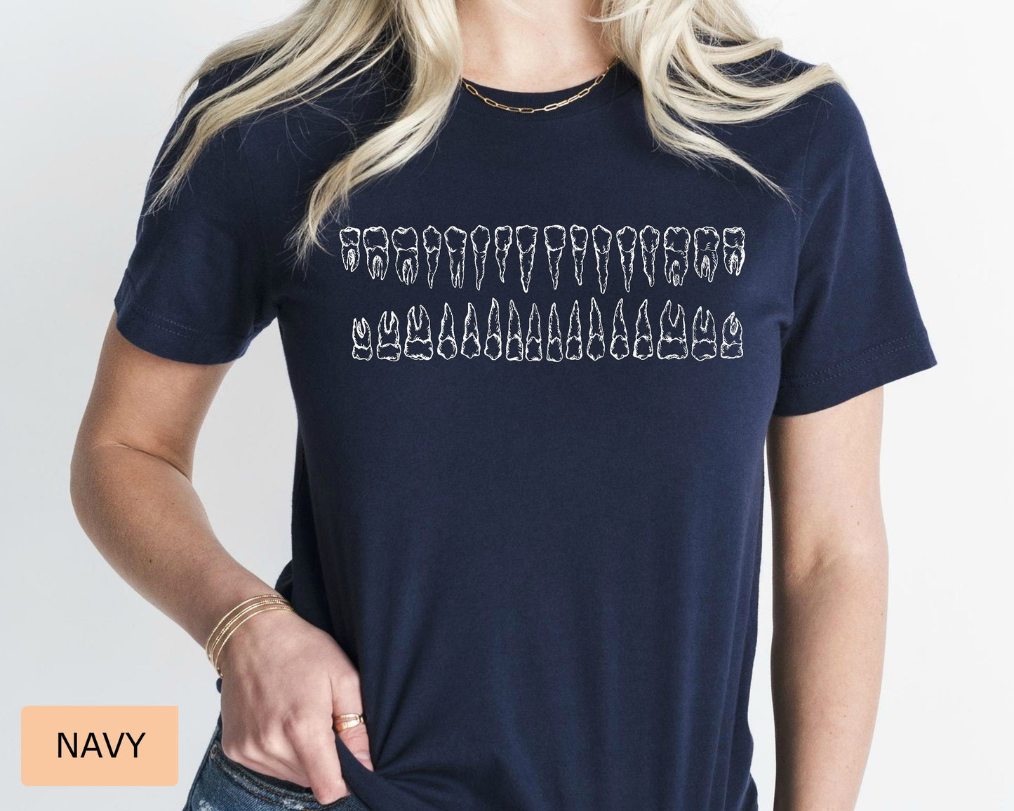 Dental Shirt: Types of Teeth - Dentist, Hygienist, Assistant Gift