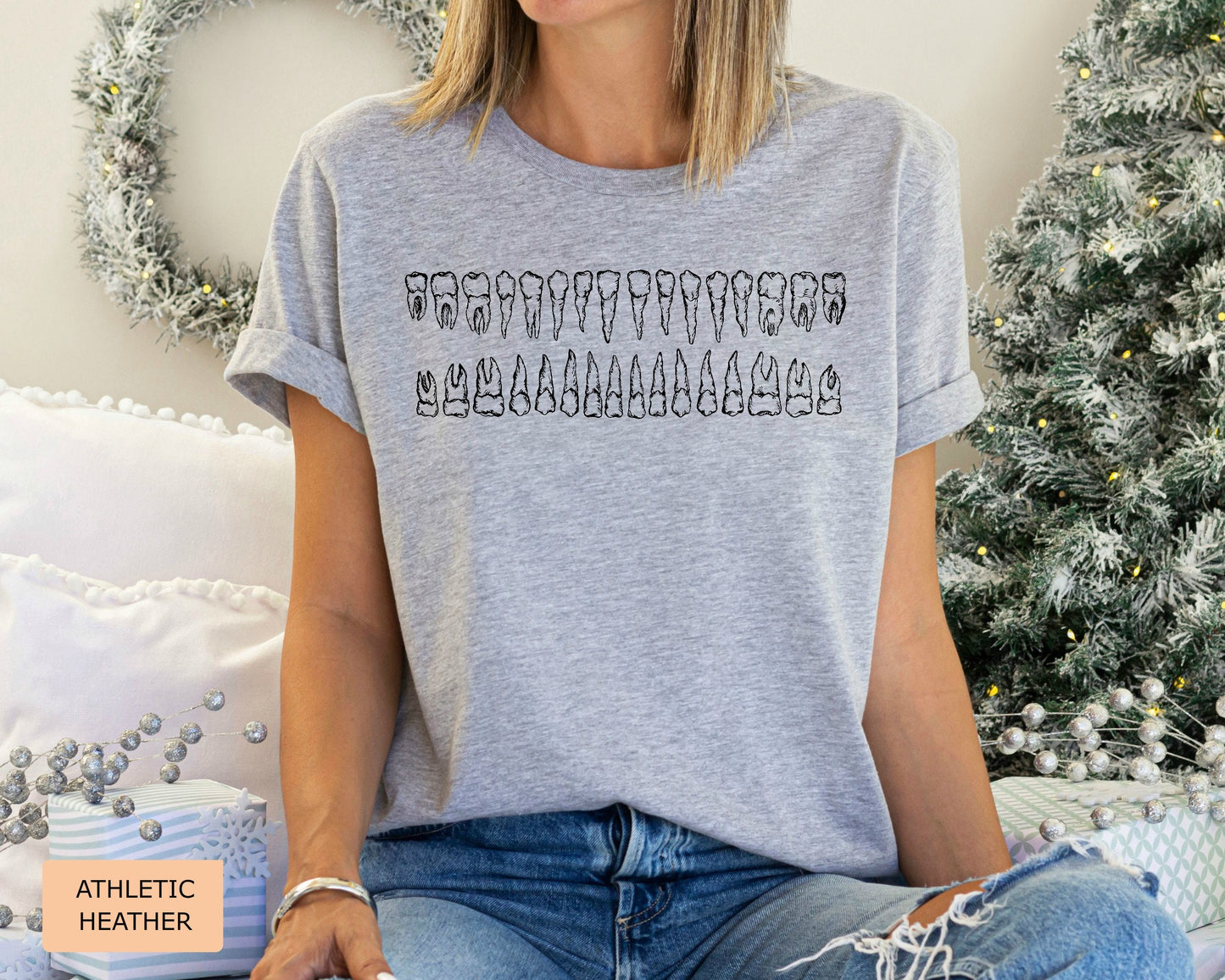 Dental Shirt: Types of Teeth - Dentist, Hygienist, Assistant Gift