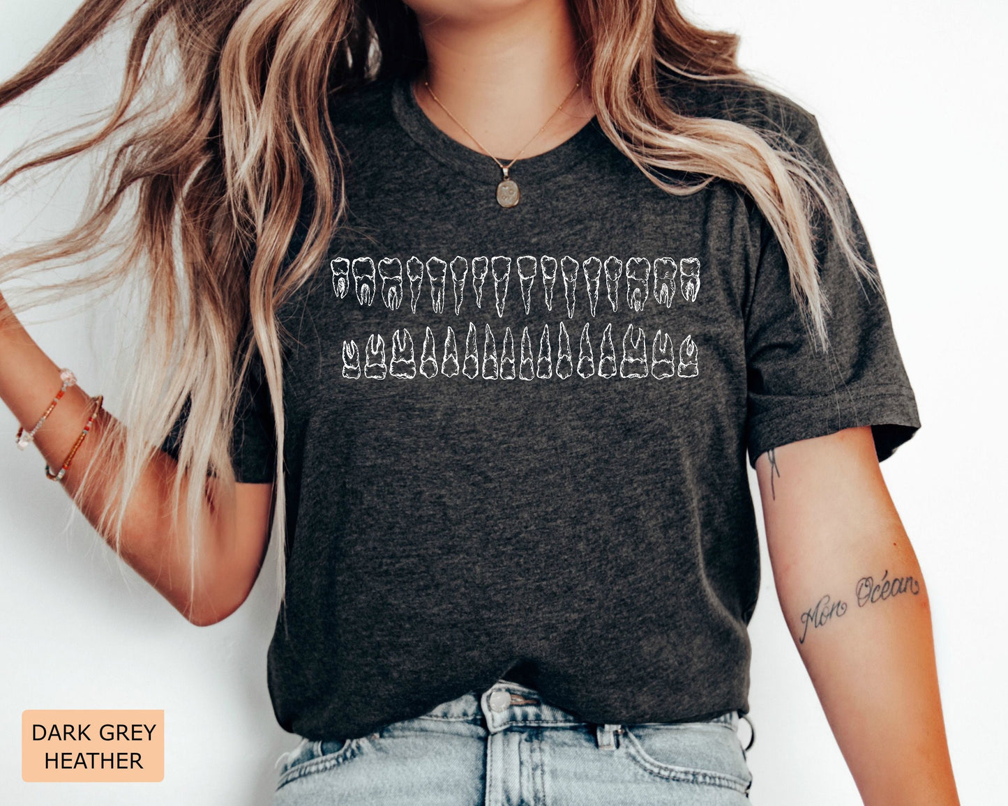 Dental Shirt: Types of Teeth - Dentist, Hygienist, Assistant Gift