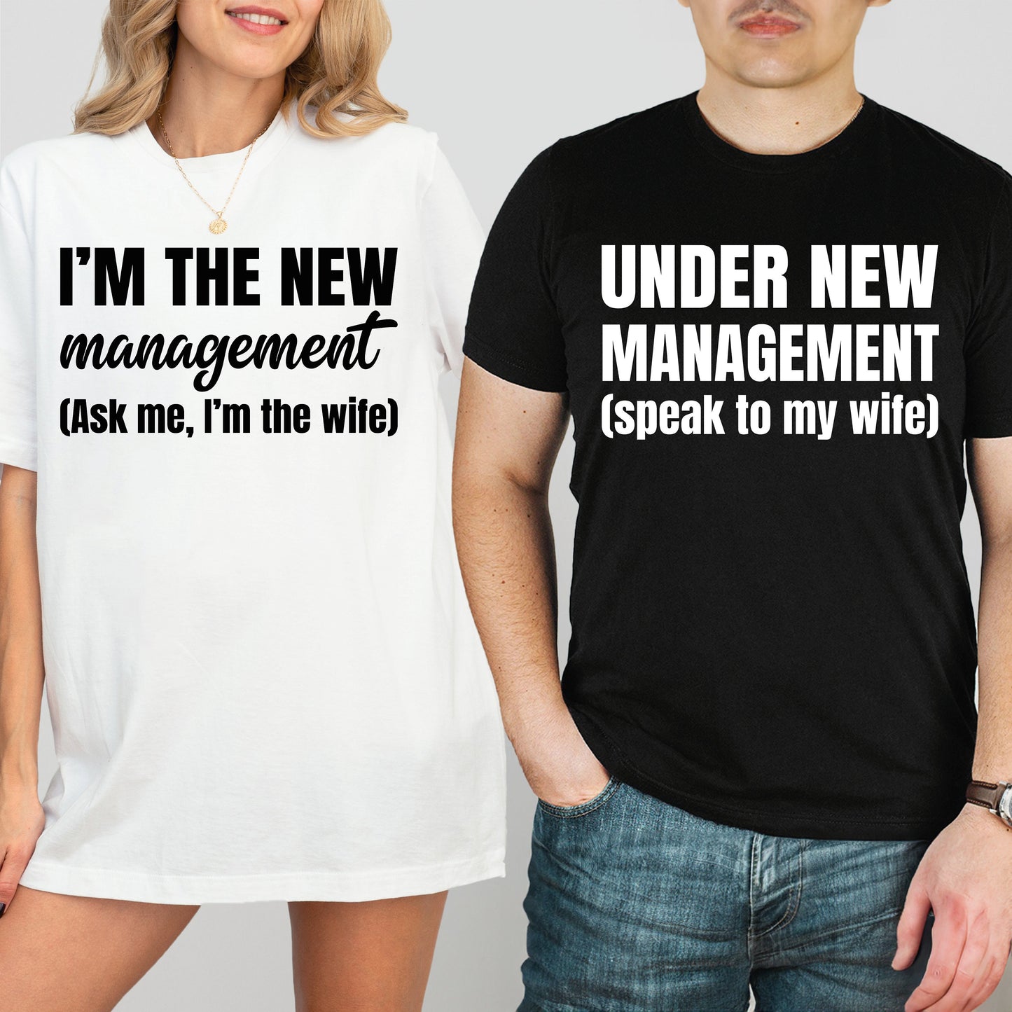 Funny Just Married Couple Shirts: Honeymoon Gift Set