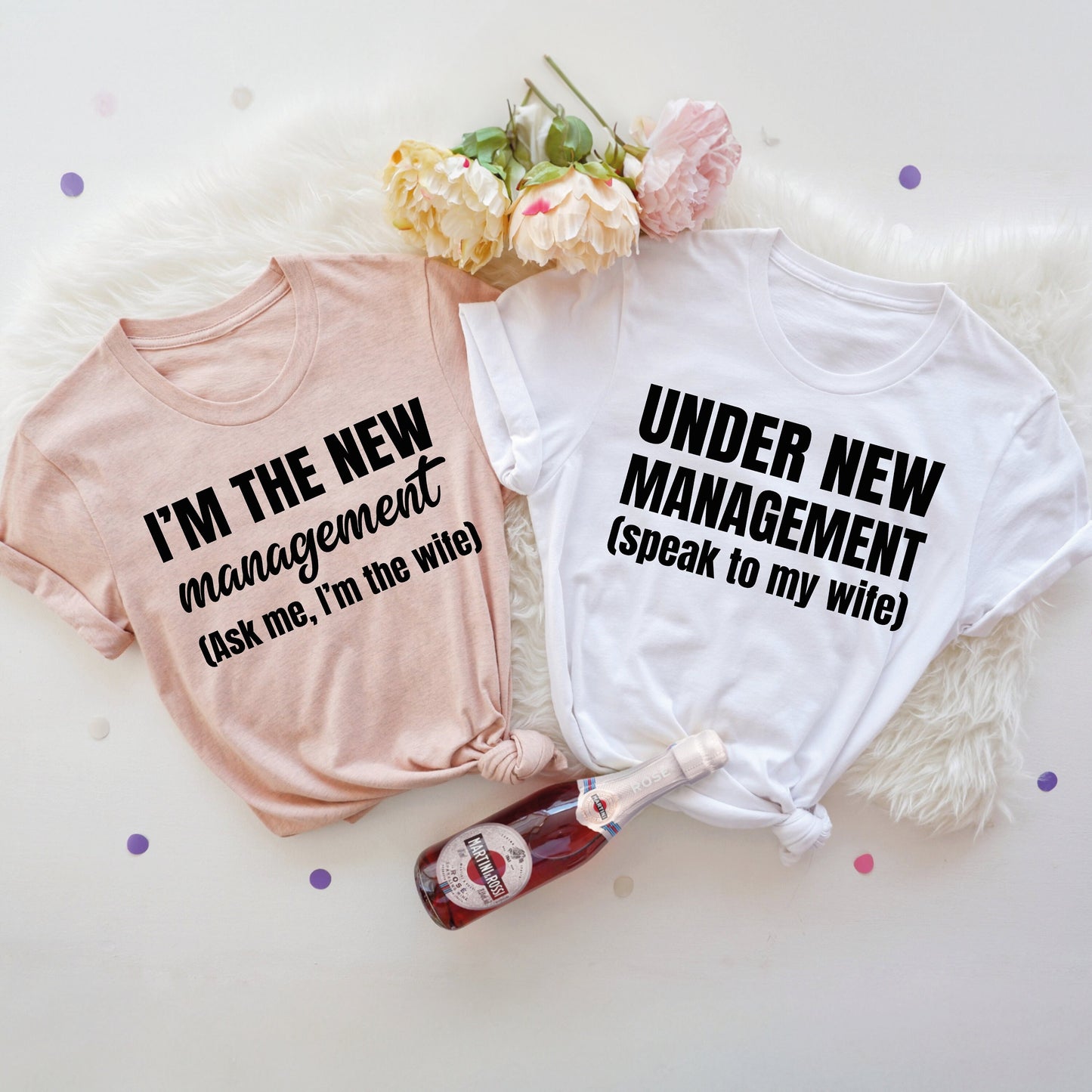 Funny Just Married Couple Shirts: Honeymoon Gift Set