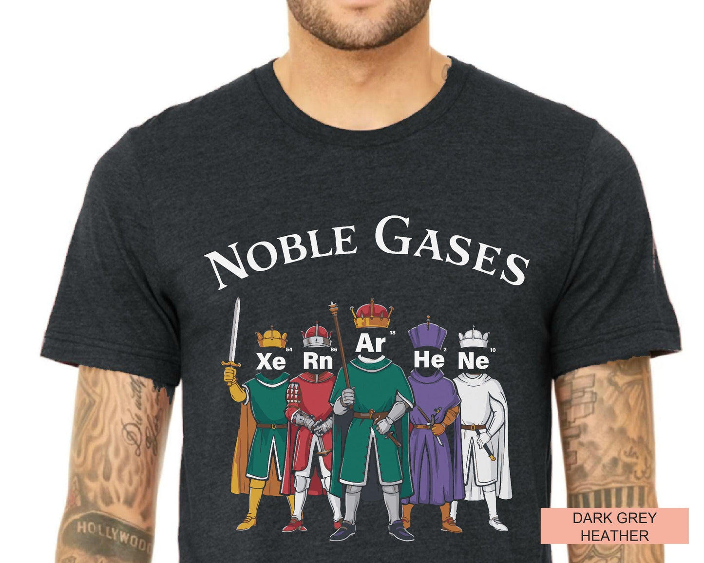 Funny Noble Gases T-Shirt: Science Teacher Periodic Elements