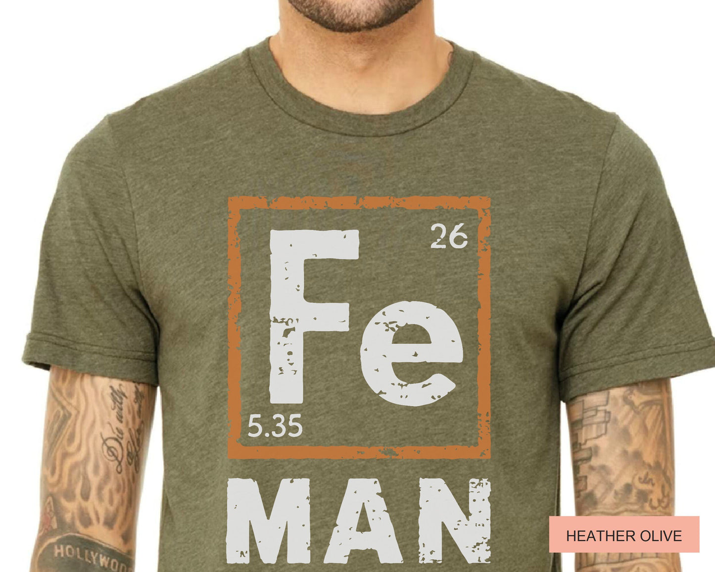 Fe Man Science Dad Shirt – Periodic Table, Teacher Gift