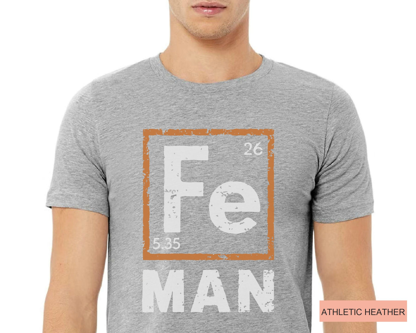 Fe Man Science Dad Shirt – Periodic Table, Teacher Gift