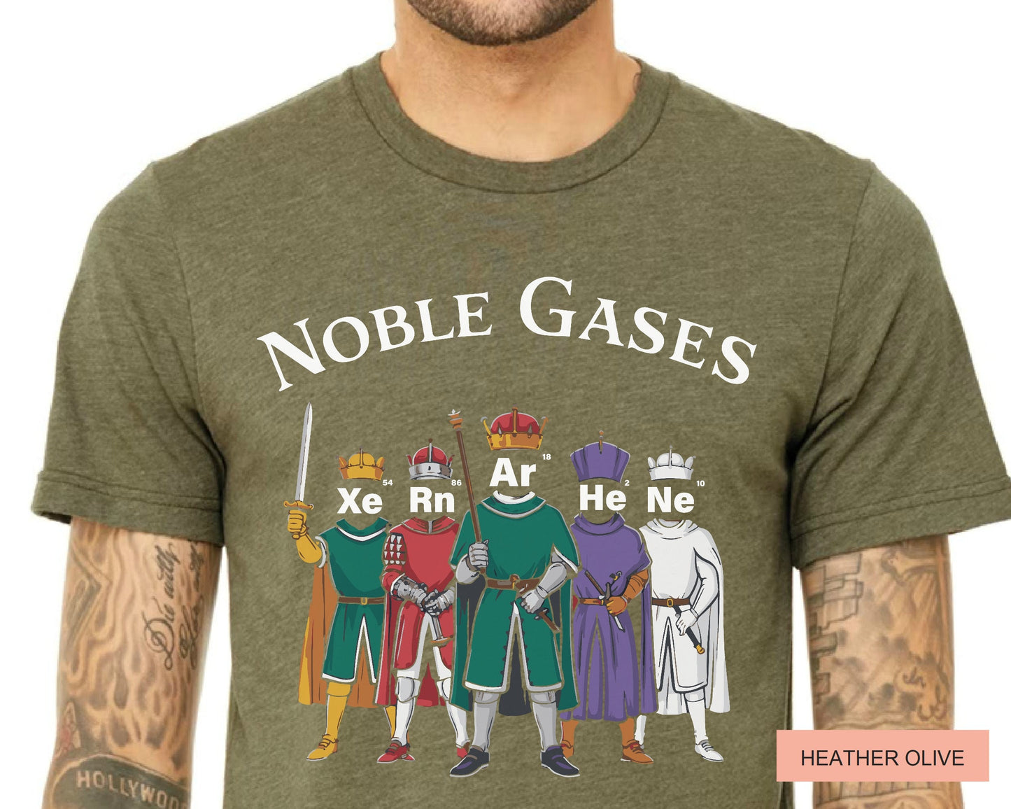 Funny Noble Gases T-Shirt: Science Teacher Periodic Elements