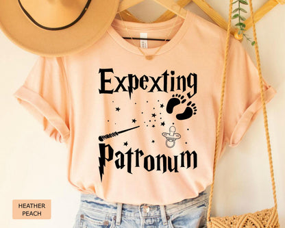 Expecting Patronum Maternity Shirt: Magical Pregnancy Announcement T-Shirt