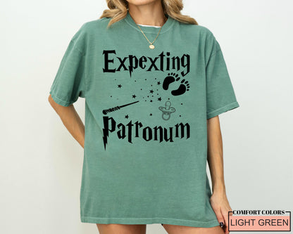 Expecting Patronum Maternity Shirt: Magical Pregnancy Announcement T-Shirt